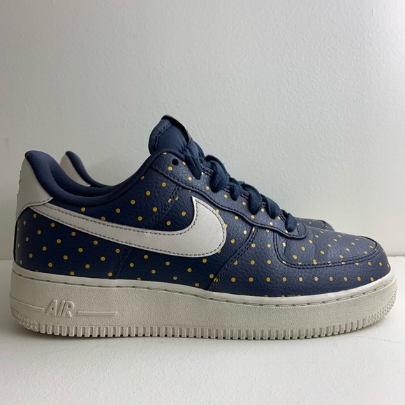 Nike Shoes - Nike Air Force 1 Blue White Gold Women's 8.5